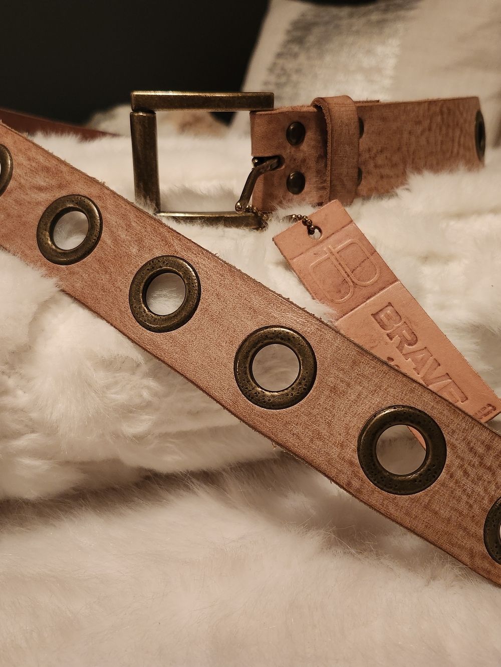 Brave Belt with Grommets NWT